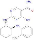 5-Pyrimidinecarboxamide, 2-[[(1R,2S)-2-aminocyclohexyl]amino]-4-[(3-methylphenyl)amino]-