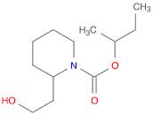 1-Piperidinecarboxylic acid, 2-(2-hydroxyethyl)-, 1-methylpropyl ester