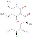 2(1H)-Pyridinone, 3-[(2S,4S,5R)-5,6-dichloro-2,4-dimethyl-1-oxohexyl]-4-hydroxy-5,6-dimethoxy-