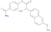 2-Naphthaleneacetic acid, 6-methoxy-α-methyl-, 4-(aminothioxomethyl)phenyl ester