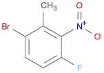 Benzene, 1-bromo-4-fluoro-2-methyl-3-nitro-