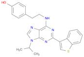 Phenol, 4-[2-[[2-benzo[b]thien-3-yl-9-(1-methylethyl)-9H-purin-6-yl]amino]ethyl]-
