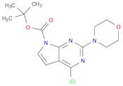7H-Pyrrolo[2,3-d]pyrimidine-7-carboxylic acid, 4-chloro-2-(4-morpholinyl)-, 1,1-dimethylethyl ester
