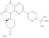Pyrazino[2,3-b]pyrazin-2(1H)-one, 3,4-dihydro-7-[6-(1-hydroxy-1-methylethyl)-3-pyridinyl]-1-(trans-4-methoxycyclohexyl)-
