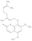 2H-1-Benzopyran-2-one, 8-[(3,7-dimethyl-2,6-octadien-1-yl)oxy]-5,7-dimethoxy-