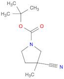1-Pyrrolidinecarboxylic acid, 3-cyano-3-methyl-, 1,1-dimethylethyl ester
