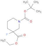 1,3-Piperidinedicarboxylic acid, 3-fluoro-, 1-(1,1-dimethylethyl) 3-ethyl ester