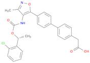 [1,1'-Biphenyl]-4-acetic acid, 4'-[4-[[[(1R)-1-(2-chlorophenyl)ethoxy]carbonyl]amino]-3-methyl-5-isoxazolyl]-