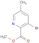 2-Pyridinecarboxylic acid, 3-bromo-5-methyl-, methyl ester