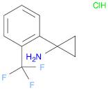 Cyclopropanamine, 1-[2-(trifluoromethyl)phenyl]-, hydrochloride (1:1)