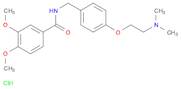 Benzamide, N-[[4-[2-(dimethylamino)ethoxy]phenyl]methyl]-3,4-dimethoxy-, hydrochloride (1:1)