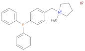 Pyrrolidinium, 1-[[4-(diphenylphosphino)phenyl]methyl]-1-methyl-, bromide (1:1)