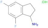 1H-Inden-1-amine, 5,7-difluoro-2,3-dihydro-, hydrochloride (1:1)