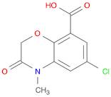 2H-1,4-Benzoxazine-8-carboxylic acid, 6-chloro-3,4-dihydro-4-methyl-3-oxo-