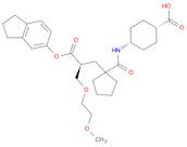 Cyclohexanecarboxylic acid, 4-[[[1-[(2S)-3-[(2,3-dihydro-1H-inden-5-yl)oxy]-2-[(2-methoxyethoxy)me…