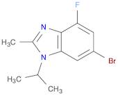 1H-Benzimidazole, 6-bromo-4-fluoro-2-methyl-1-(1-methylethyl)-