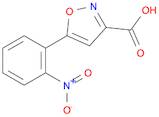 3-Isoxazolecarboxylic acid, 5-(2-nitrophenyl)-