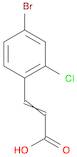 2-Propenoic acid, 3-(4-bromo-2-chlorophenyl)-