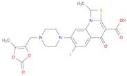 1H,4H-[1,3]Thiazeto[3,2-a]quinoline-3-carboxylic acid, 6-fluoro-1-methyl-7-[4-[(5-methyl-2-oxo-1,3-dioxol-4-yl)methyl]-1-piperazinyl]-4-oxo-