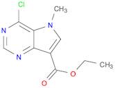 5H-Pyrrolo[3,2-d]pyrimidine-7-carboxylic acid, 4-chloro-5-methyl-, ethyl ester