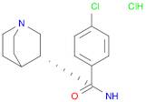 Benzamide, N-(3R)-1-azabicyclo[2.2.2]oct-3-yl-4-chloro-, hydrochloride (1:1)