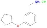 Benzenemethanamine, 3-(cyclopentyloxy)-, hydrochloride (1:1)