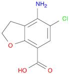 7-Benzofurancarboxylic acid, 4-amino-5-chloro-2,3-dihydro-