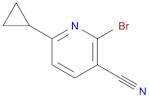 3-Pyridinecarbonitrile, 2-bromo-6-cyclopropyl-