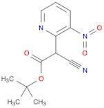 2-Pyridineacetic acid, α-cyano-3-nitro-, 1,1-dimethylethyl ester