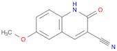 3-Quinolinecarbonitrile, 1,2-dihydro-6-methoxy-2-oxo-