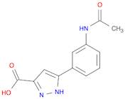 1H-Pyrazole-3-carboxylic acid, 5-[3-(acetylamino)phenyl]-