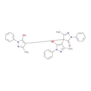 3H-Pyrazol-3-one, 2,4-dihydro-4,4-bis(5-hydroxy-3-methyl-1-phenyl-1H-pyrazol-4-yl)-5-methyl-2-phenyl-