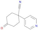 Cyclohexanecarbonitrile, 4-oxo-1-(4-pyridinyl)-