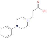 1-Piperazinepropanoic acid, 4-phenyl-