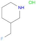 Piperidine, 3-(fluoromethyl)-, hydrochloride (1:1)