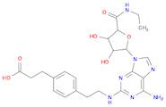 Benzenepropanoic acid, 4-[2-[[6-amino-9-(N-ethyl-β-D-ribofuranuronamidosyl)-9H-purin-2-yl]amino]ethyl]-