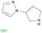 1H-Pyrazole, 1-(3-pyrrolidinyl)-, hydrochloride (1:2)
