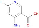 3-Pyridinecarboxylic acid, 4-amino-6-fluoro-