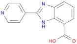 1H-Benzimidazole-7-carboxylic acid, 2-(4-pyridinyl)-
