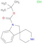 Spiro[3H-indole-3,4'-piperidine]-1(2H)-carboxylic acid, 1,1-dimethylethyl ester, hydrochloride (1:…