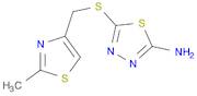 1,3,4-Thiadiazol-2-amine, 5-[[(2-methyl-4-thiazolyl)methyl]thio]-