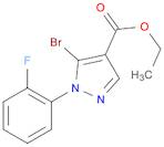 1H-Pyrazole-4-carboxylic acid, 5-bromo-1-(2-fluorophenyl)-, ethyl ester