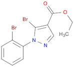 1H-Pyrazole-4-carboxylic acid, 5-bromo-1-(2-bromophenyl)-, ethyl ester