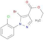 1H-Pyrazole-4-carboxylic acid, 5-bromo-1-(2-chlorophenyl)-, ethyl ester
