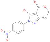 1H-Pyrazole-4-carboxylic acid, 5-bromo-1-(4-nitrophenyl)-, ethyl ester