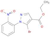 1H-Pyrazole-4-carboxylic acid, 5-bromo-1-(2-nitrophenyl)-, ethyl ester