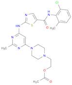 5-Thiazolecarboxamide, 2-[[6-[4-[2-(acetyloxy)ethyl]-1-piperazinyl]-2-methyl-4-pyrimidinyl]amino]-N-(2-chloro-6-methylphenyl)-