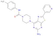 1-Piperazinecarboxamide, 4-[5-amino-2-(3-pyridinyl)thiazolo[5,4-d]pyrimidin-7-yl]-N-(4-methylphenyl)-