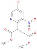 Propanedioic acid, 2-(5-bromo-3-nitro-2-pyridinyl)-, 1,3-dimethyl ester