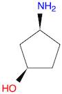 Cyclopentanol, 3-amino-, (1R,3S)-rel-